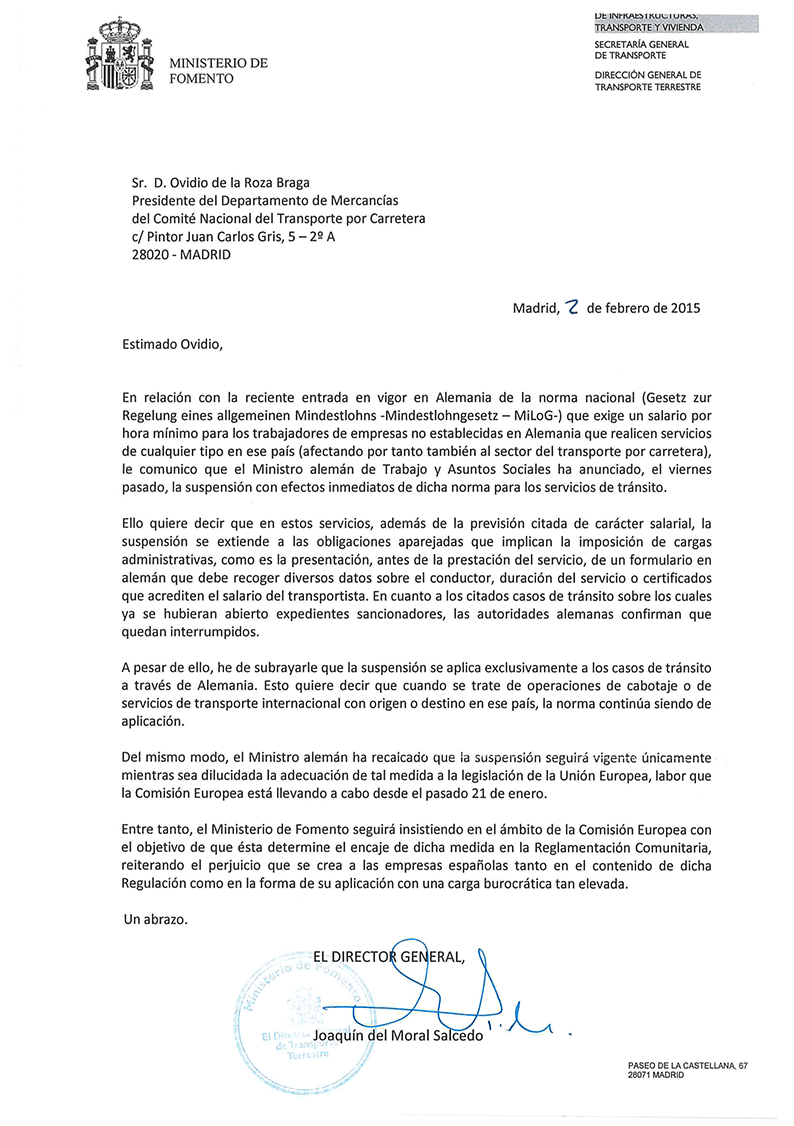 Suspension salario minimo Alemania